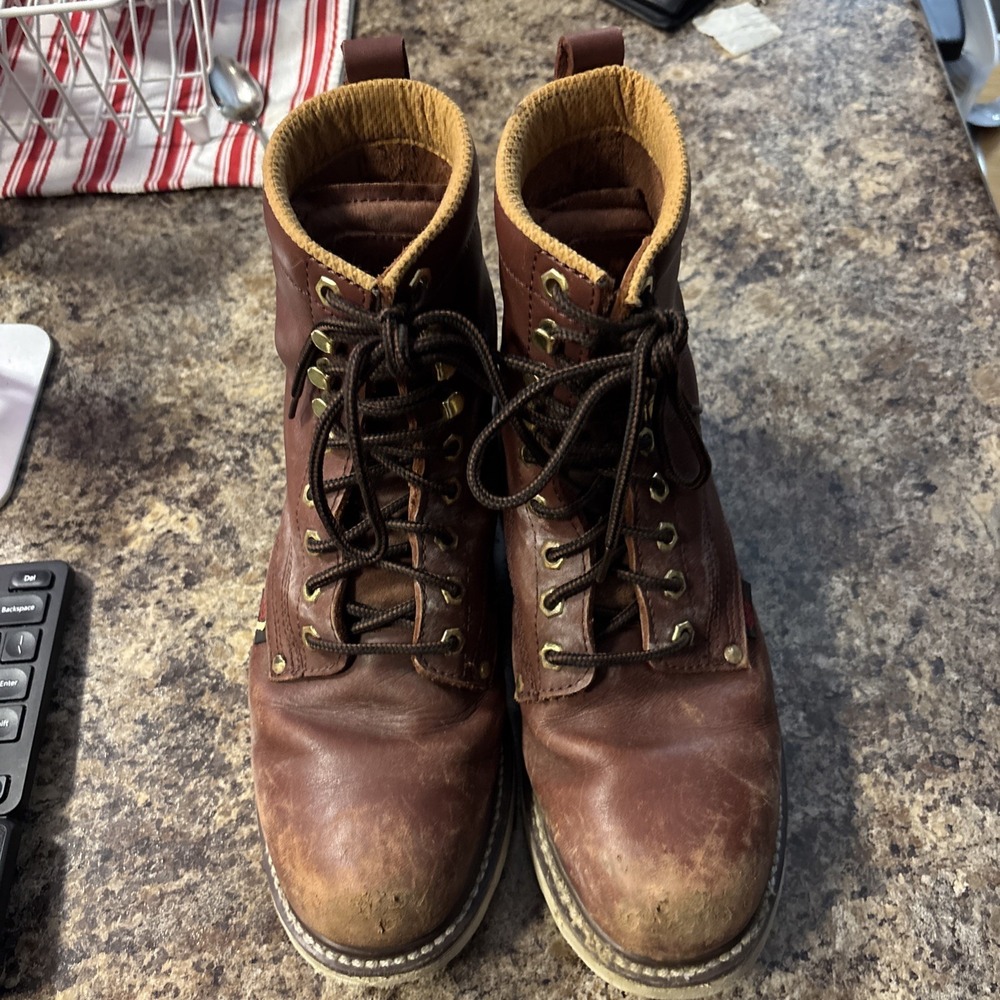 Fieldn' Forest Boots Red Leather Boots Size‎  10.5 EEE